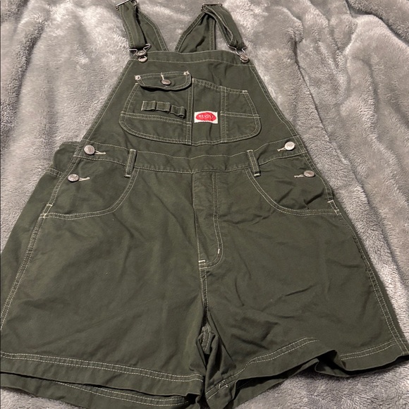 Revolt Denim - Revolt Short Overall-Olive Green 
Med